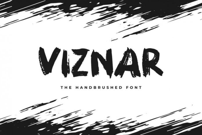 Viznar - The Handbrushed Font