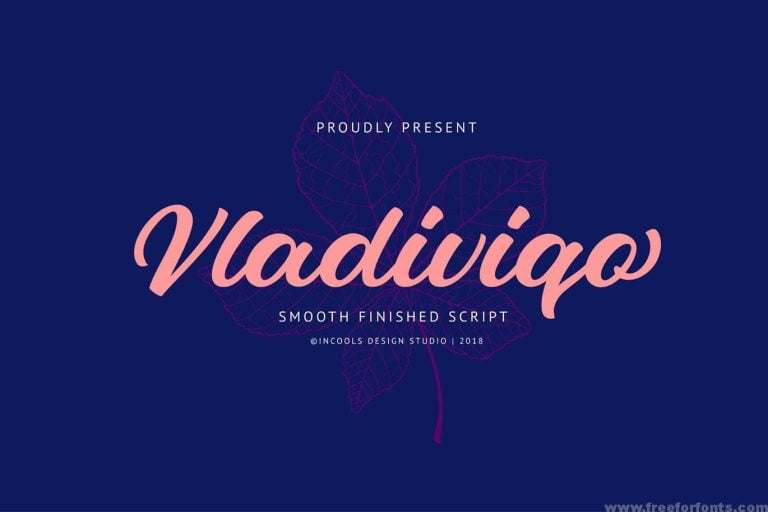 Vladiviqo – Smooth Finished Script Font Free Download
