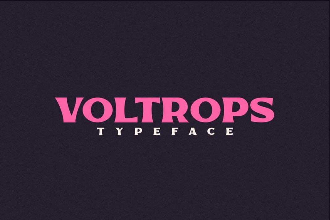 Voltrops Stunning Display Fonts