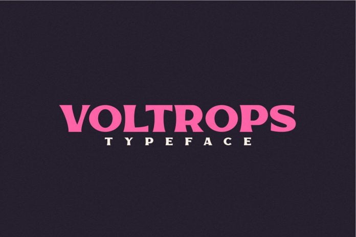 Voltrops Stunning Display Fonts