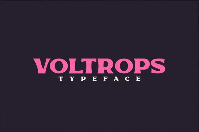 Voltrops Stunning Display Fonts