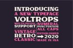 Voltrops Stunning Display Fonts