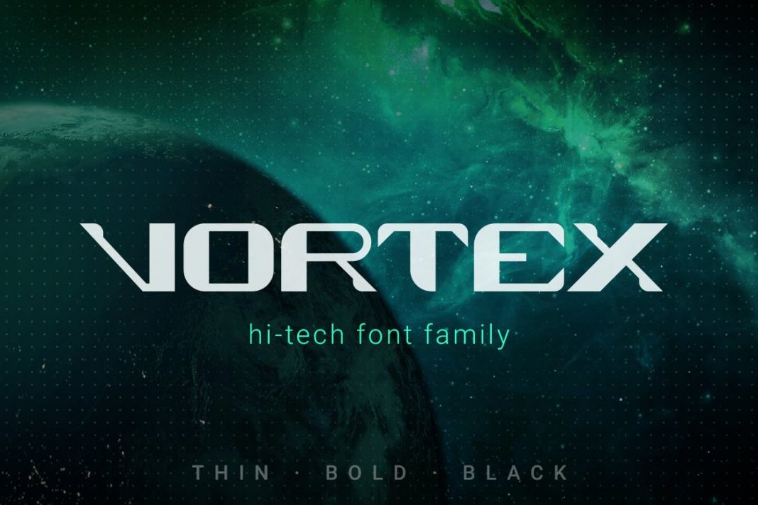 Vortex Technology Sci-fi Future Font