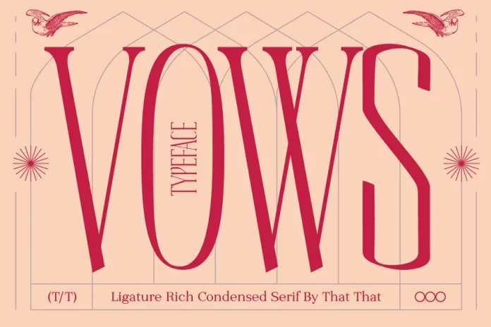 Vows Elegant Condensed Serif Font
