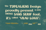 Vrau Loux Font