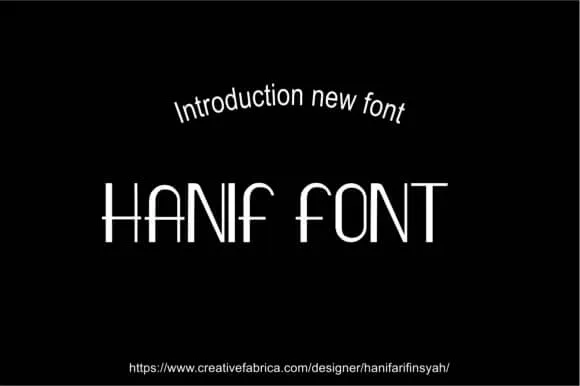 Hanif Font