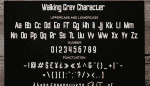 Walking Grey Font