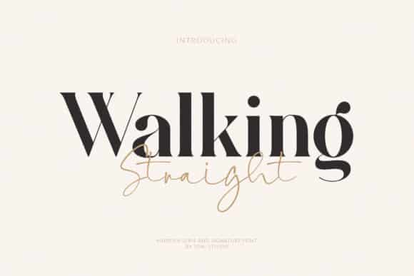 Walking Straight Font