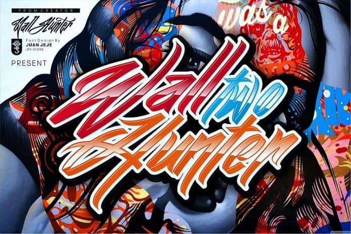 Wall Hunter Two - Graffiti Tag Font