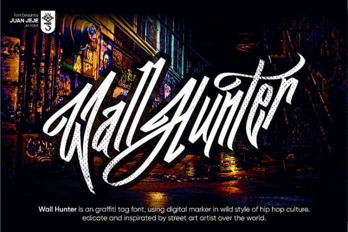 Wall Hunters - Graffiti Tag Font