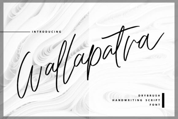 Wallapatra Drybrush Handwriting Script Font