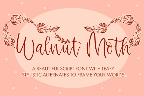 Walnut Moth Font