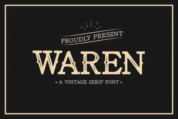 Waren Font