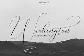 Washington Calligraphy Modern Font