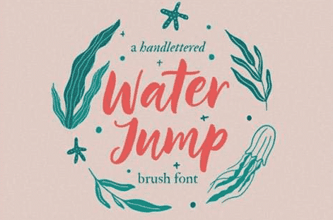 Water Jump Font