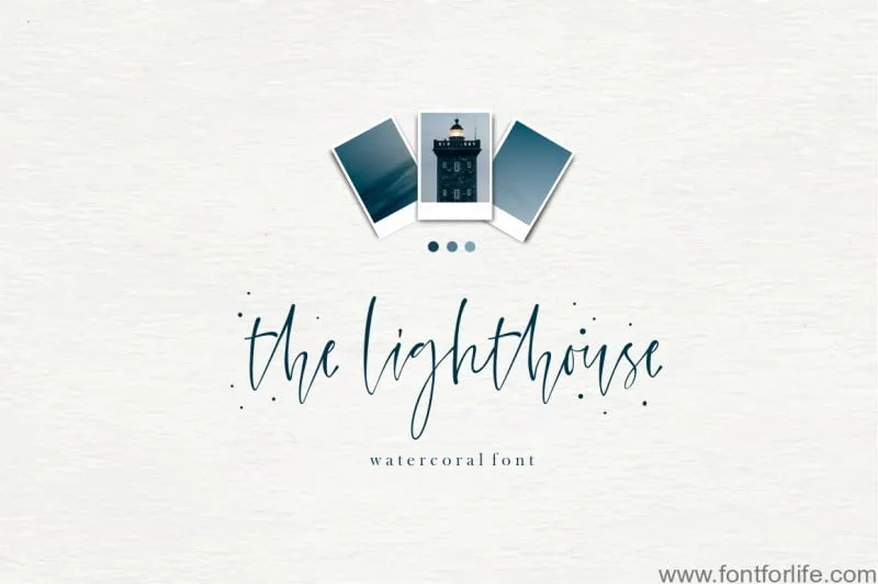 Watercoral Natural Script Font