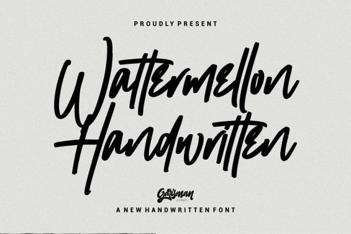 Wattermellon - Handwritten Font
