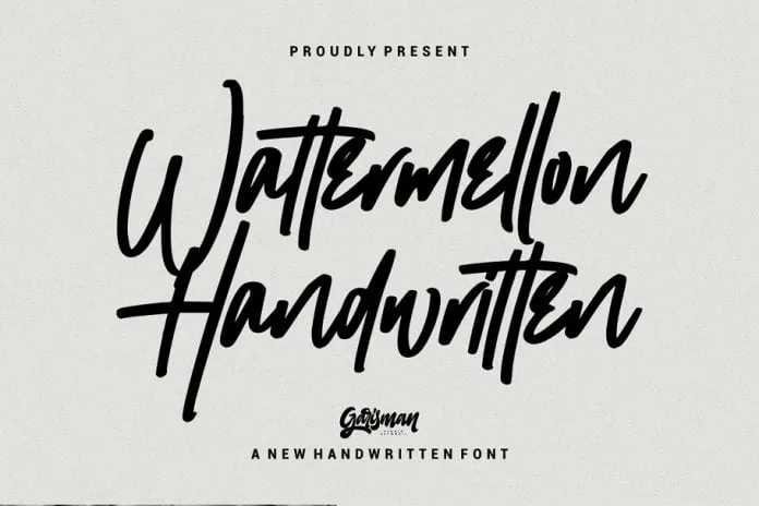 Wattermellon - Handwritten Font