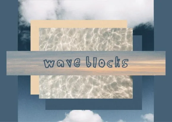 Wave Blocks Font