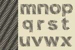 Waves Pattern Font