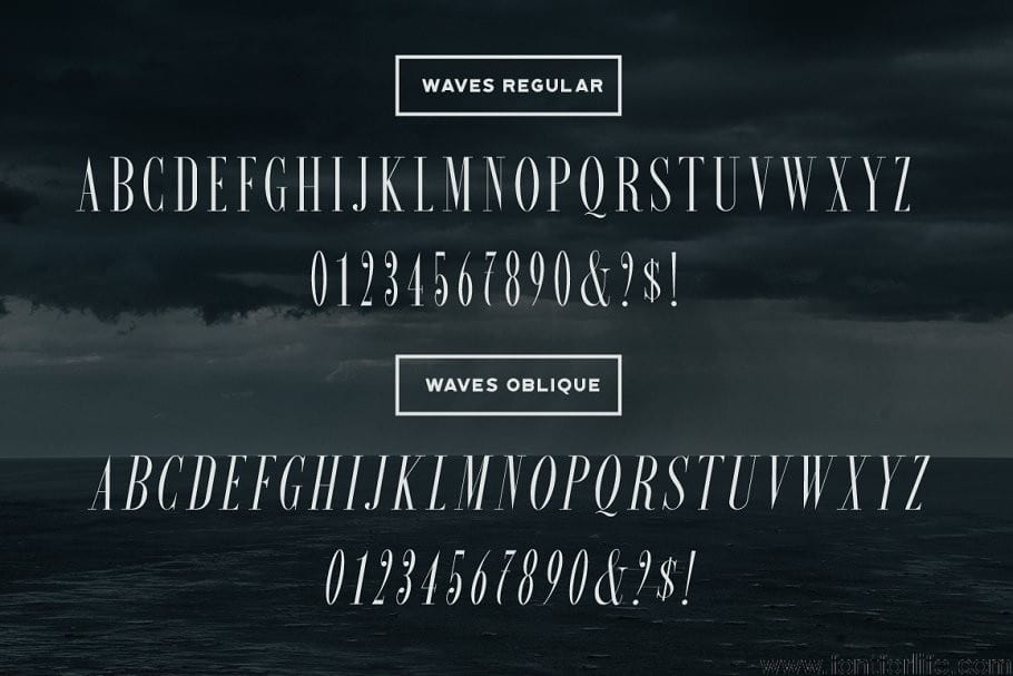 Waves Ultra Condensed Serif Font