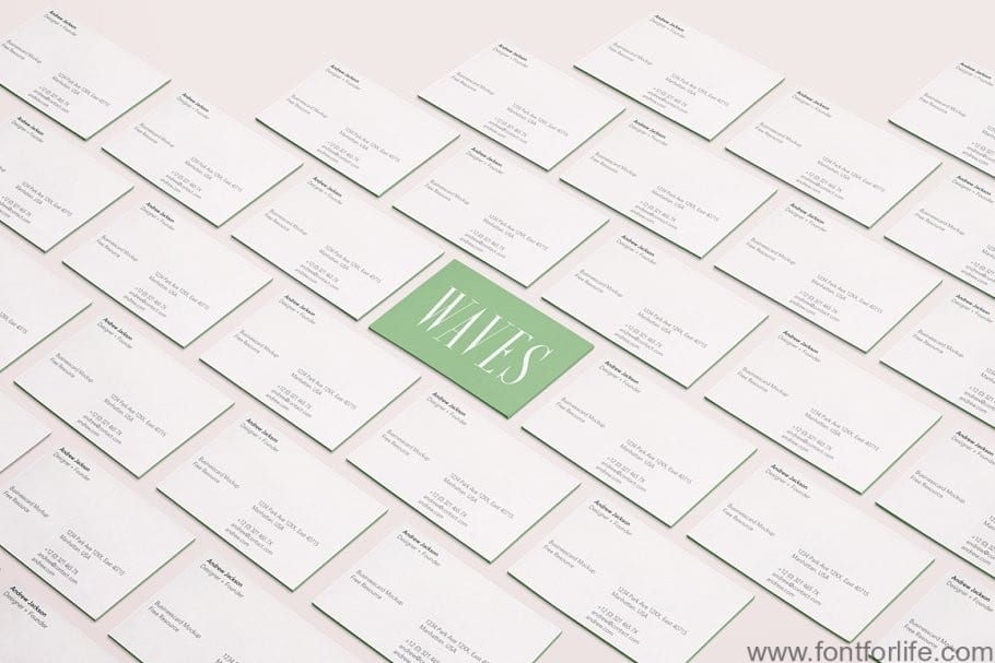 Waves Ultra Condensed Serif Font