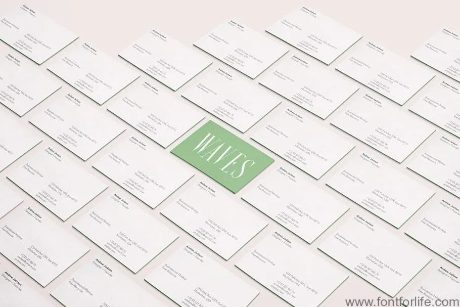 Waves Ultra Condensed Serif Font
