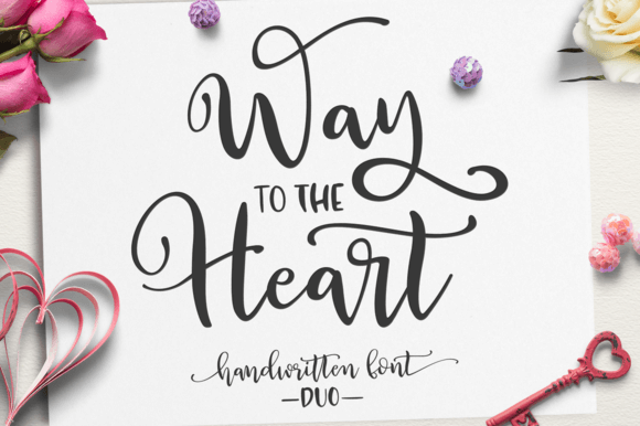 Way to the Heart Duo Font