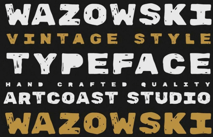 Wazowski - Bold Rough Typeface