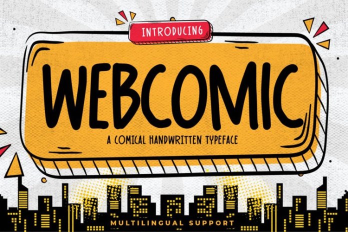 Webcomic - Comical Handwritten Typeface Font