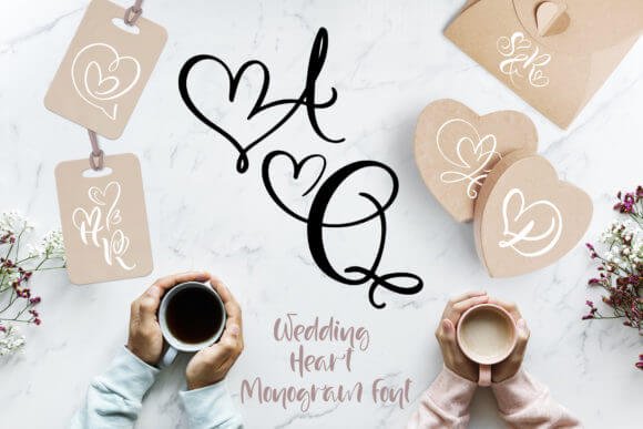 Wedding Heart Font