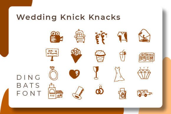 Wedding Knick Knacks Font