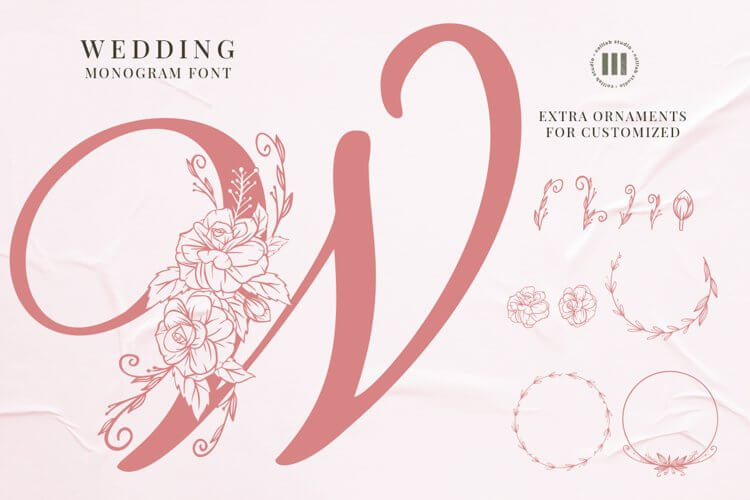 Wedding Monogram Font