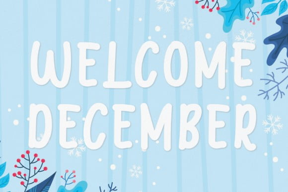 Welcome December Font