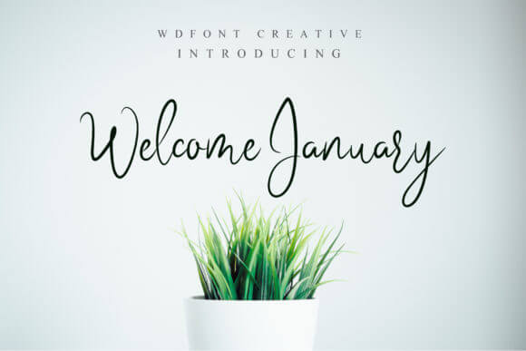 Welcome January Font