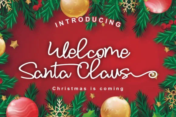 Welcome Santa Claus Font