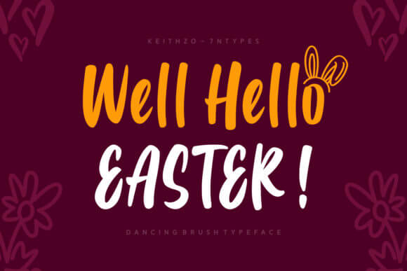 Well Hello Easter Font