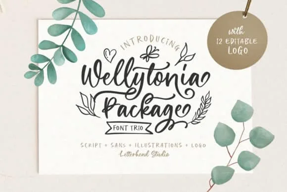 Wellytonia Package Font Wellytonia Package Font