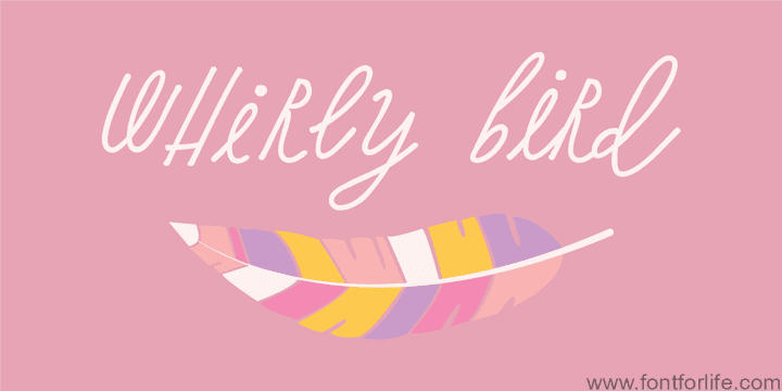 Whirly Birds Font