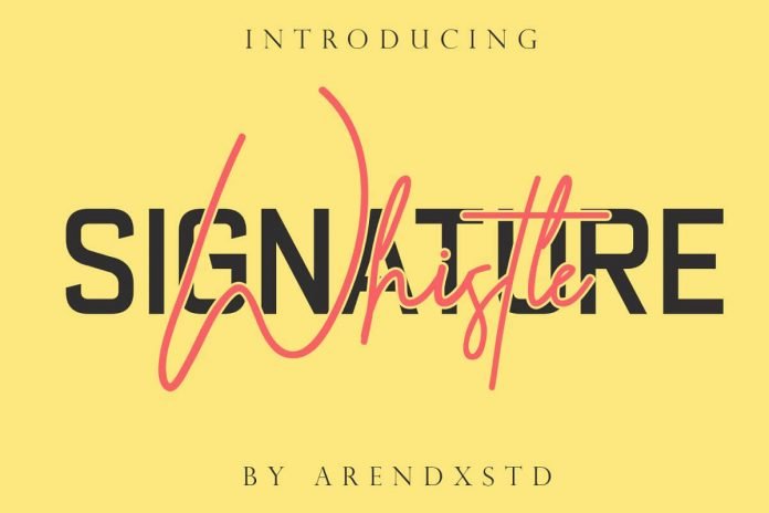 Whistle Casual Signature Font