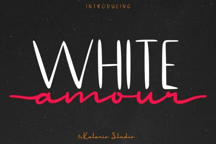 White Amour Font