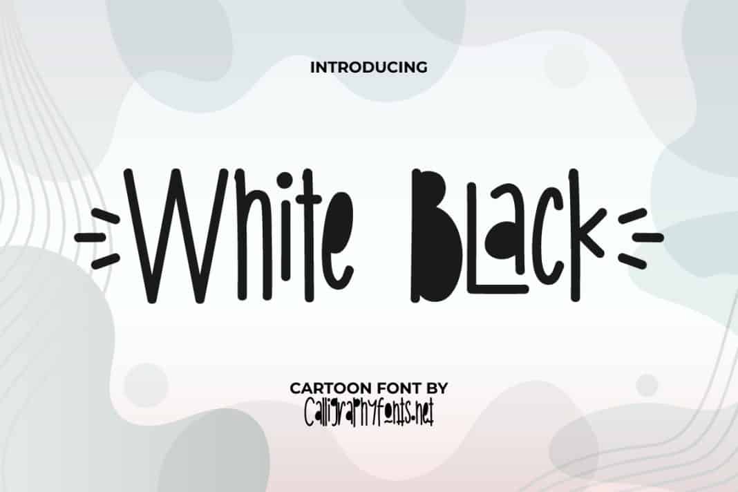 White Black Font
