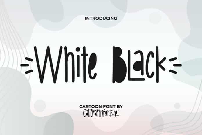 White Black Font