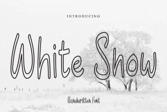 White Snow Font