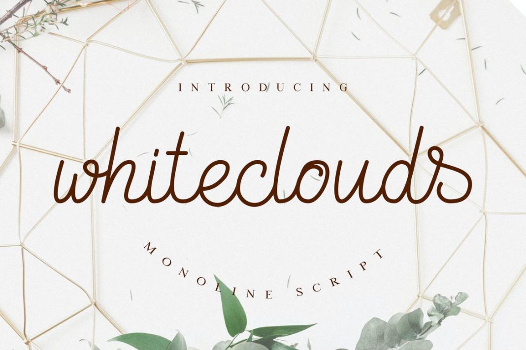 Whiteclouds Monoline Script Font