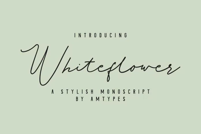 Whiteflower Font