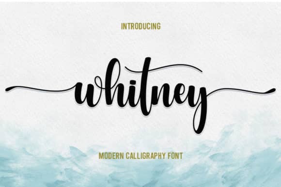 Whitney Script Font