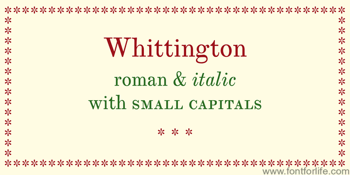 Whittington Font