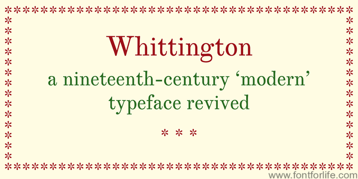Whittington Font