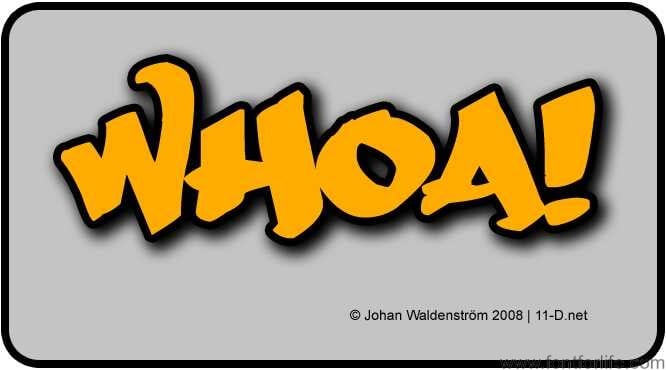 Whoa Font